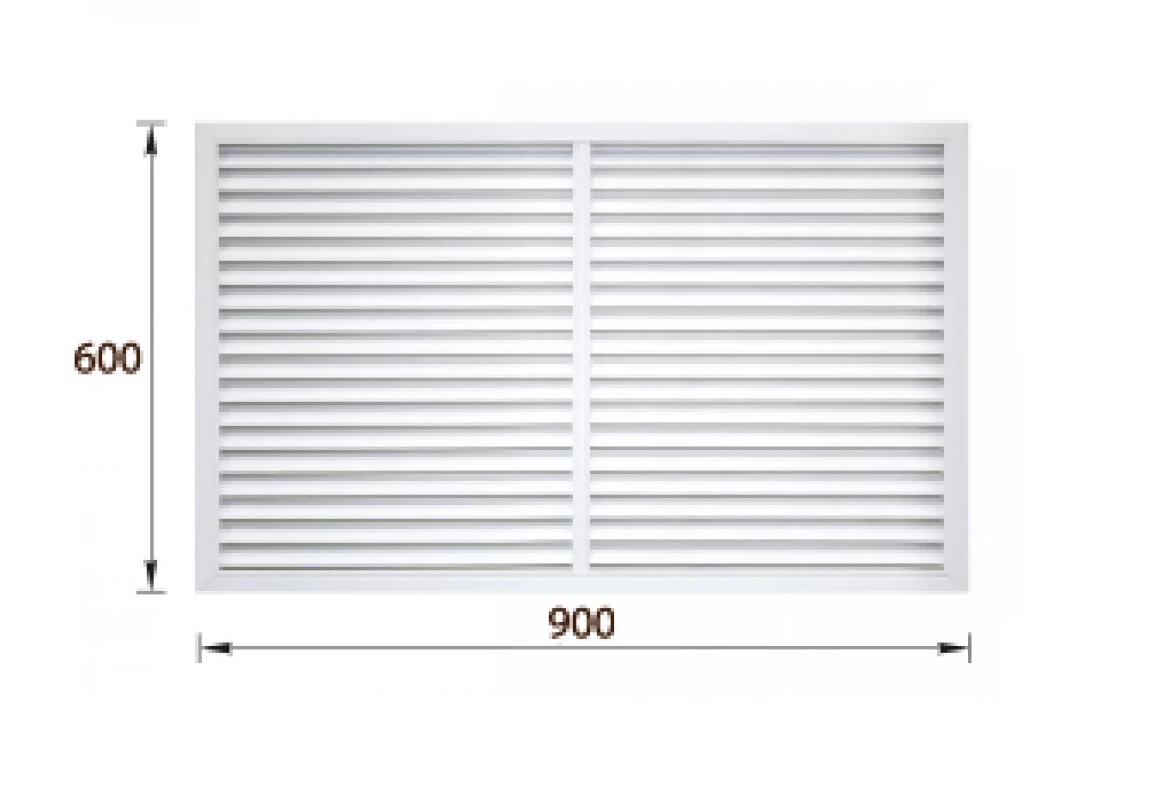 Решетка радиаторная "АРГУМЕНТПЛАСТ" 600х900мм Белая - 000003903 - купить в АПлайн