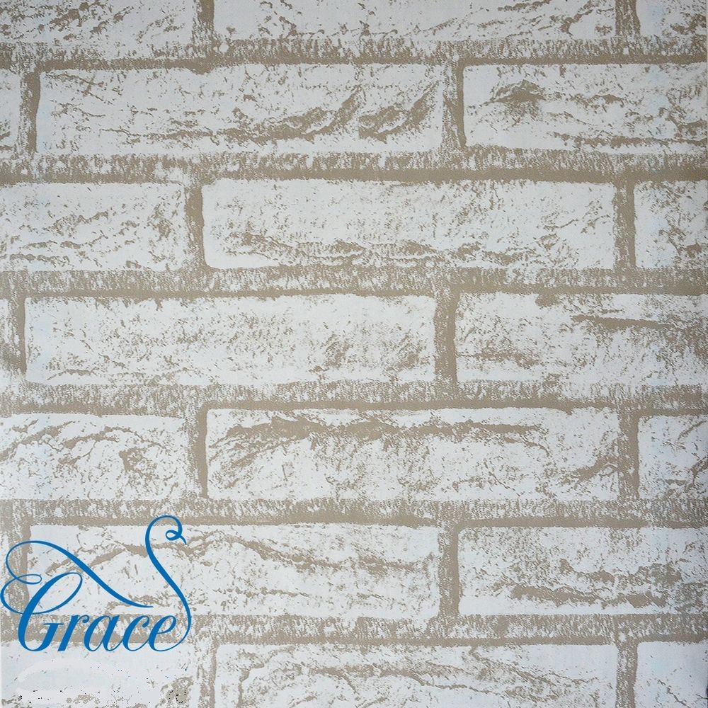 Самоклейка 0,90х8м Кирпич светло-серый "Grace" М220-90