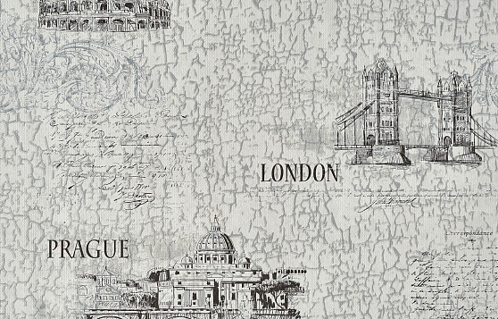 Обои бумажные симплекс Брянск Вояж 1 0,53х10,05м С 6БР-ГП