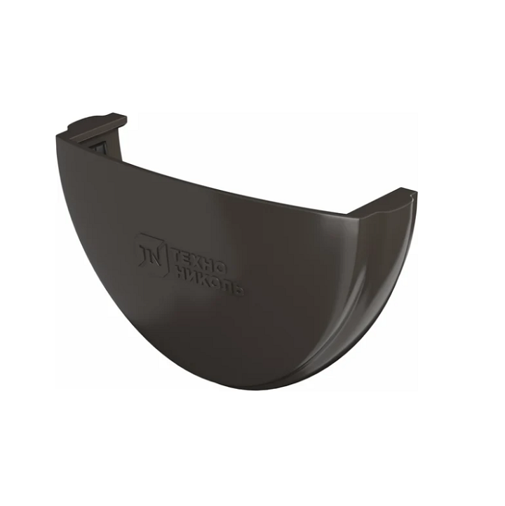 Заглушка желоба ТехноНИКОЛЬ D120мм пластик темно-коричневый