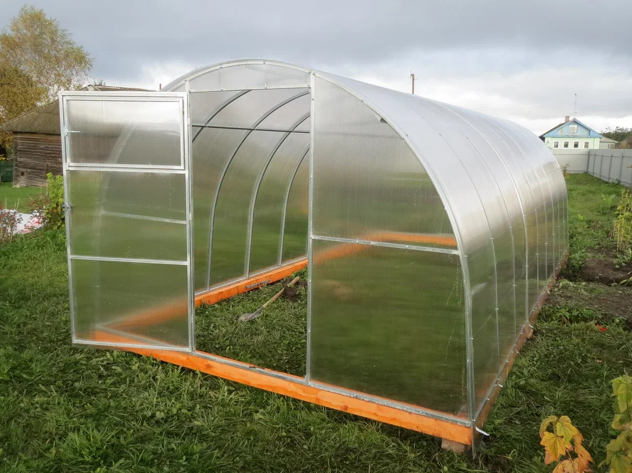 Каркас теплицы ПРЕМИУМ металл из оцинк.трубы 25х25мм 3х4м усиленная 003