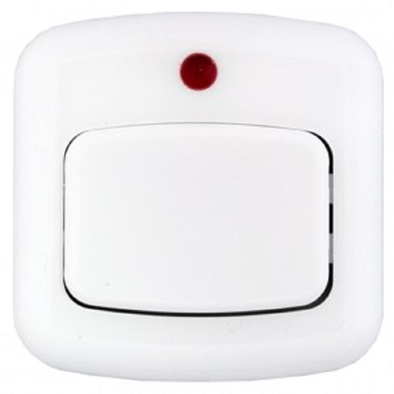 Кнопка звонка "Bylectrica" белая с индикатором А1 1-893 (725)