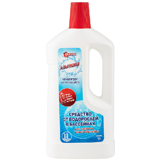 Альгицид Девон концентрат непенящийся 1л 008482008482- купить в АПлайн