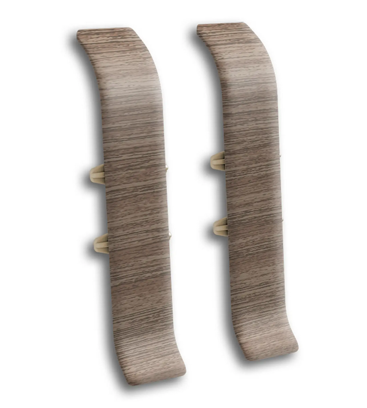 Соединитель для плинтуса "Идеал Классик" 70мм (2 шт во флоупаке), 207 Дуб кофейный