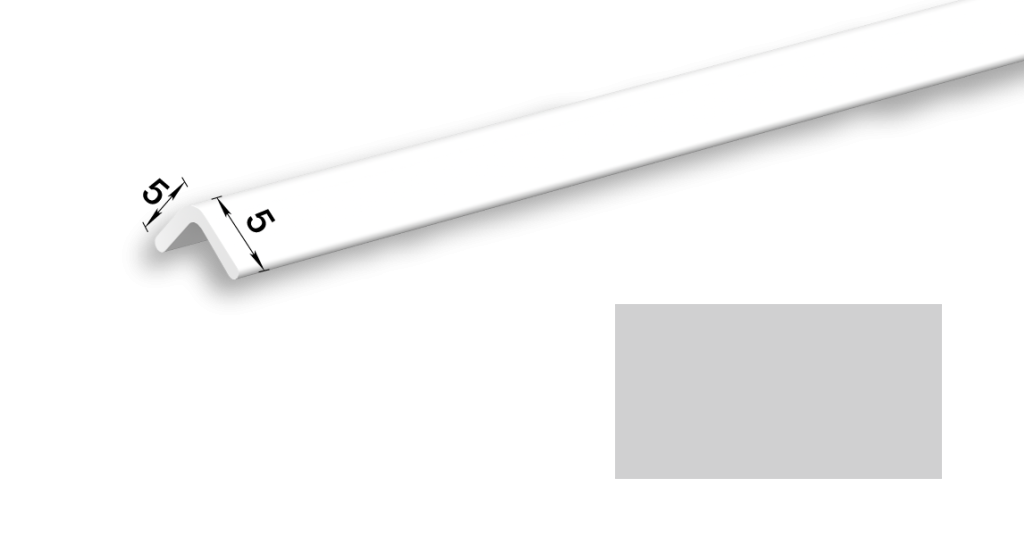 Профиль окантовочный для SPC-плиток стеновых 002 Светло-серый 1,18м "Идеал Керама"