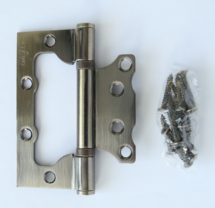 Петля накладная (бабочка) "LOCKLY" 100*75*2,5 матовый хром (2шт)