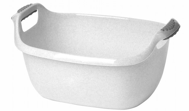 Таз пласт. 16л овальный белый с ручками М2545