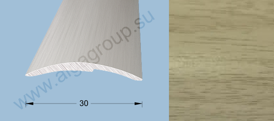 Порог-стык 0,9м 30мм П76.25, Орех серыйП76.25- купить в АПлайн