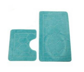 НАБОР КОВРИКОВ "ZALEL" Mono 55*85  2 ПРЕДМЕТА  (ОДНОТОН., ЦВЕТ В АССОРТ.)   /046/