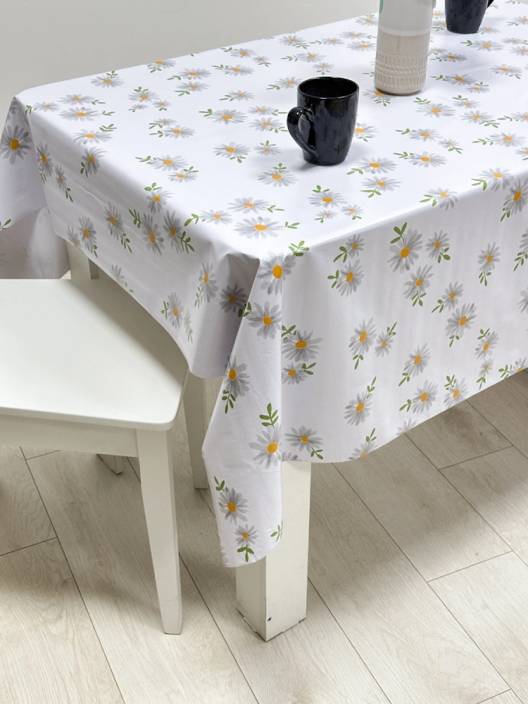 Клеенка Полли Поляна с ромашками на тканевой основе 1.40х20м ST5226-5