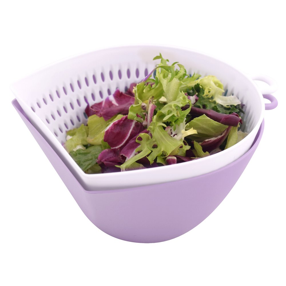 Дуршлаг с миской пласт. Дабл 14х13,5х8см YM11-102