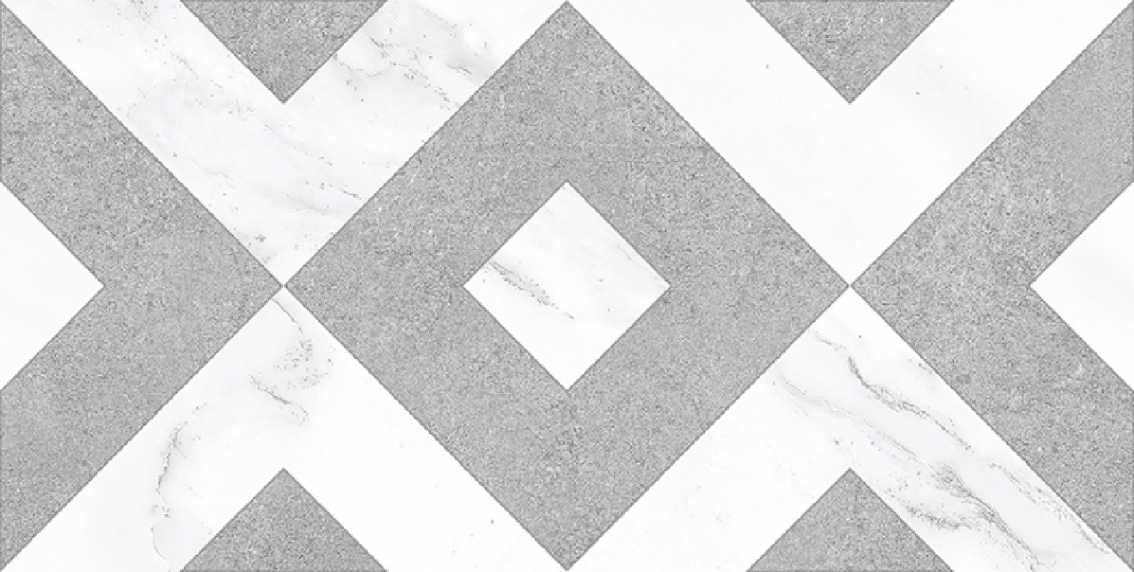 Плитка облицовочная Фьюжен Ромб Белый 08-00-00-2733 20х40см