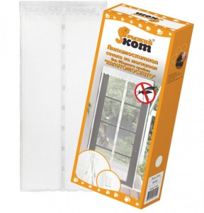 Сетка антимоcкитная на магнитах 100*210мм белый Рыжий кот 459236459236- купить в АПлайн