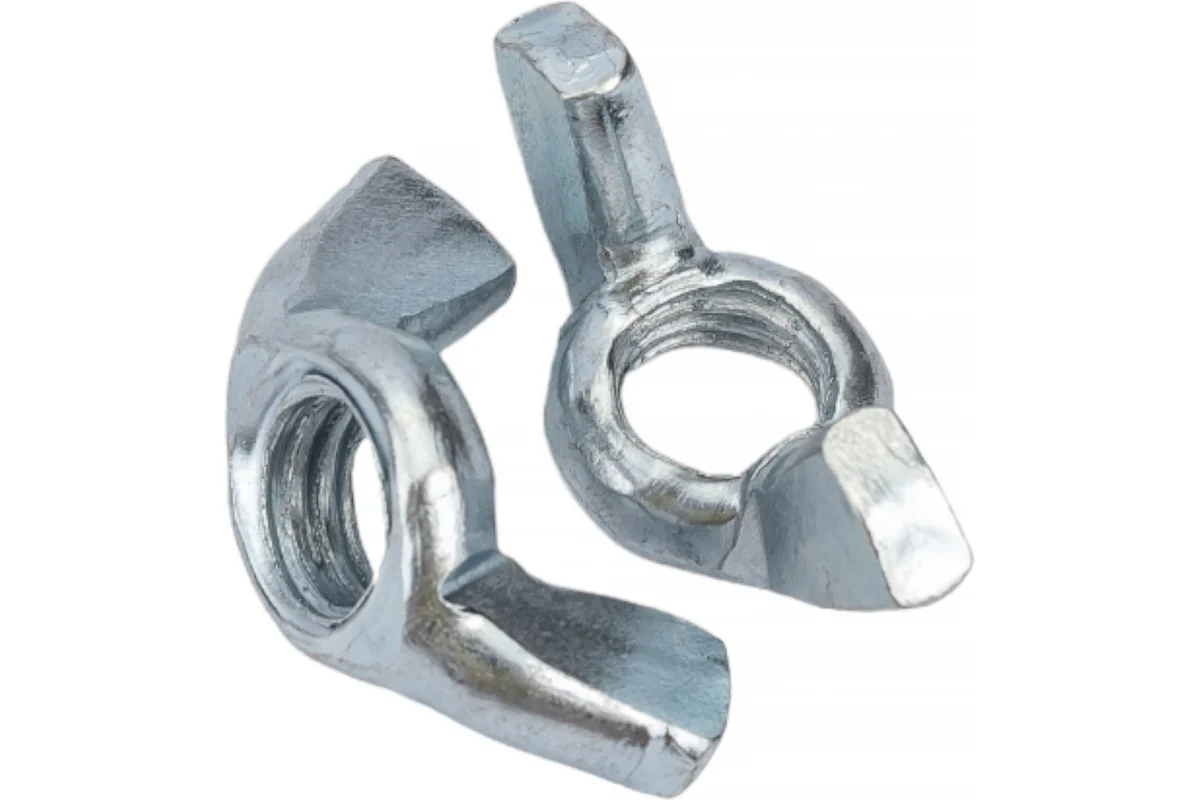 Гайка барашковая М10 DIN 315 цинк (2шт) пакет BISKREP