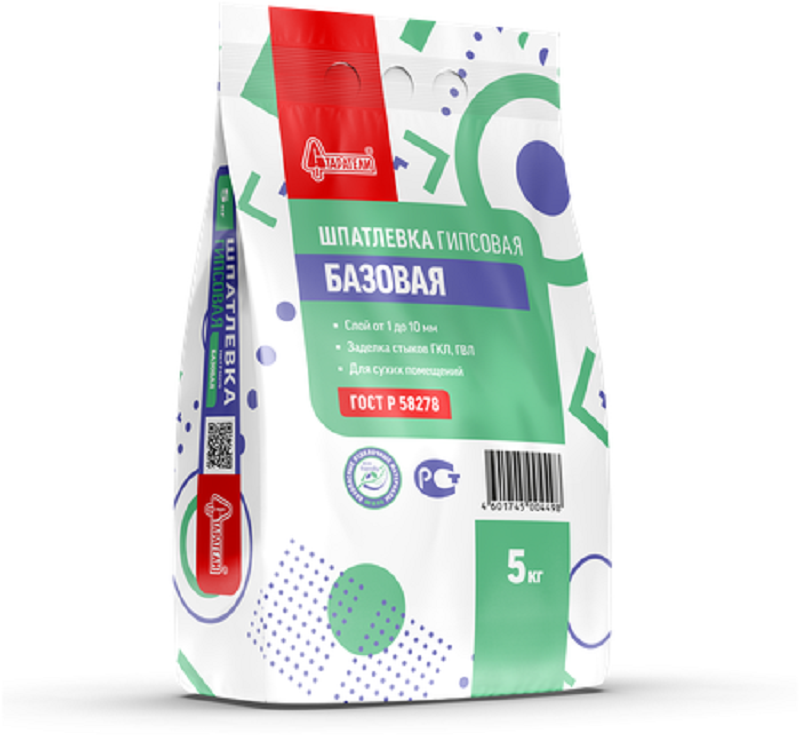 Шпатлевка "Старатели" Базовая гипсовая 5кг