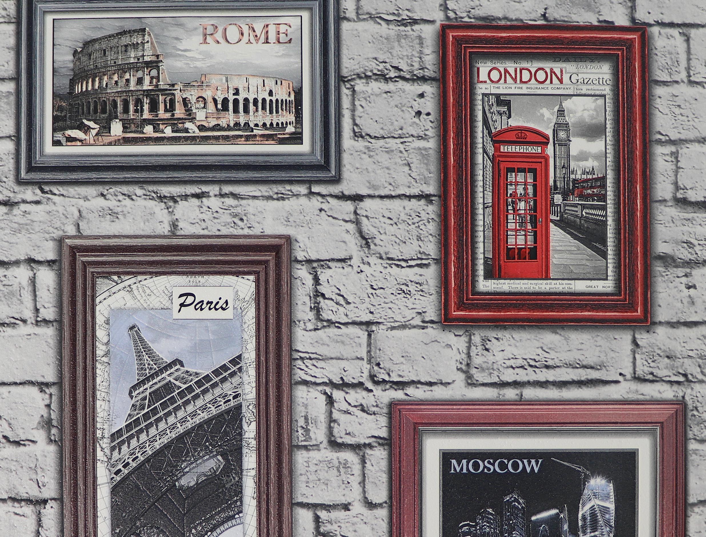 Обои виниловые на бумажной основе Elysium Фоторамки 0,53х10м 98816