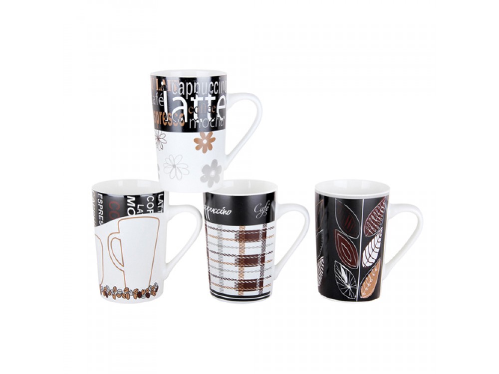 Кружка керам. Latte 380мл микс 5374