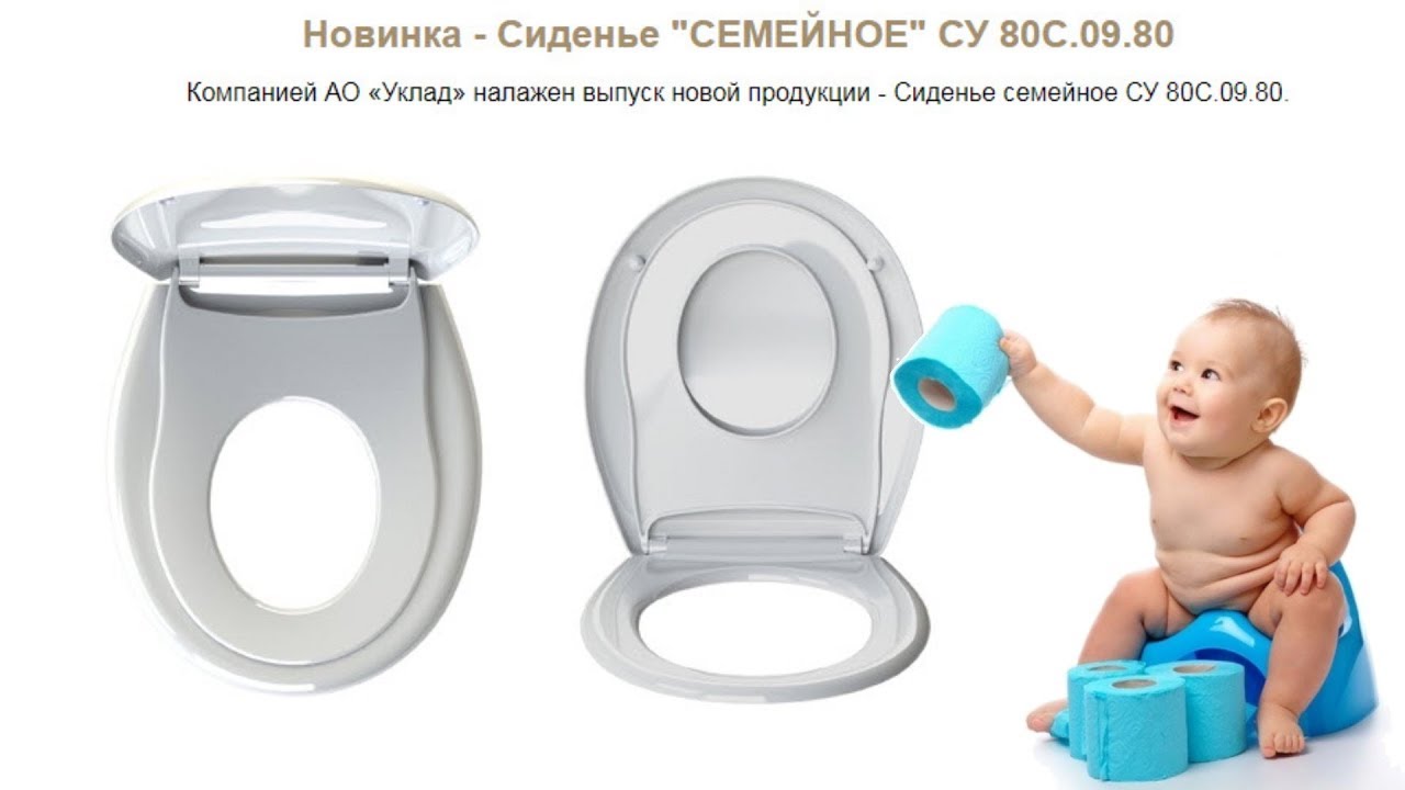 Сиденье для унитаза белое с детской вставкой  арт. СУ 80С.09.80 / 983 - купить в АПлайн