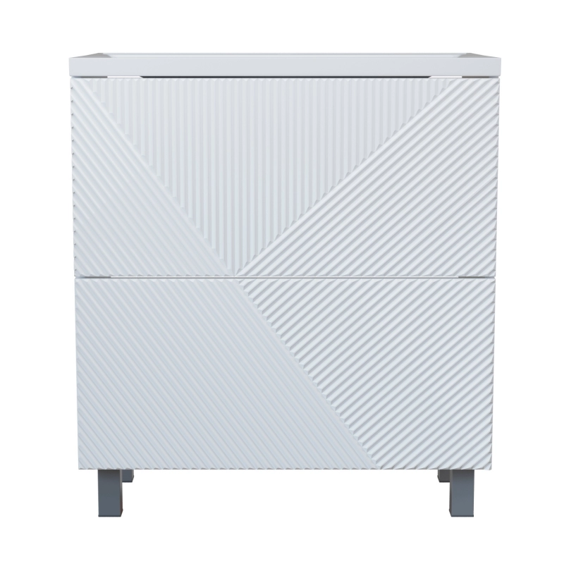 Тумба д/ванной "ВЕКТОР-75" "push-to-open"под раковину Нелли-75 (MIXLINE) (ПВХ)