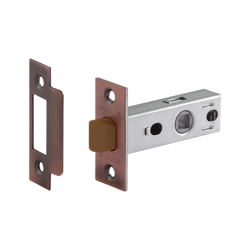 Защелка дверная НОРА-М С-45П (пластиковый ригель) старая медь