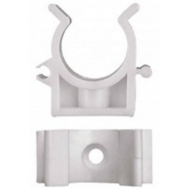 Опора для труб одинарная белая 20 мм 