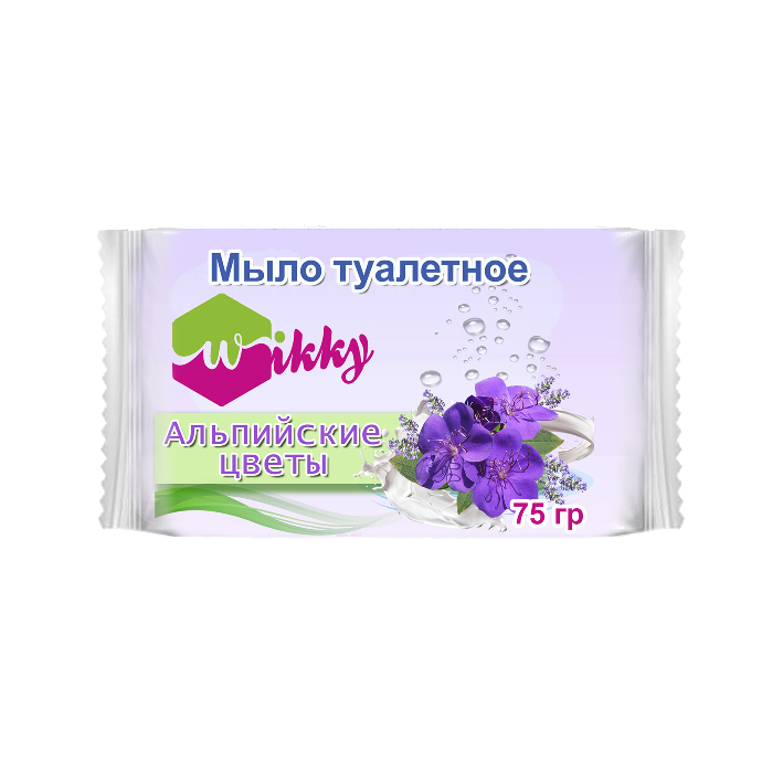 Мыло туалетное Wikky 75г Альпийские цветы- купить в АПлайн