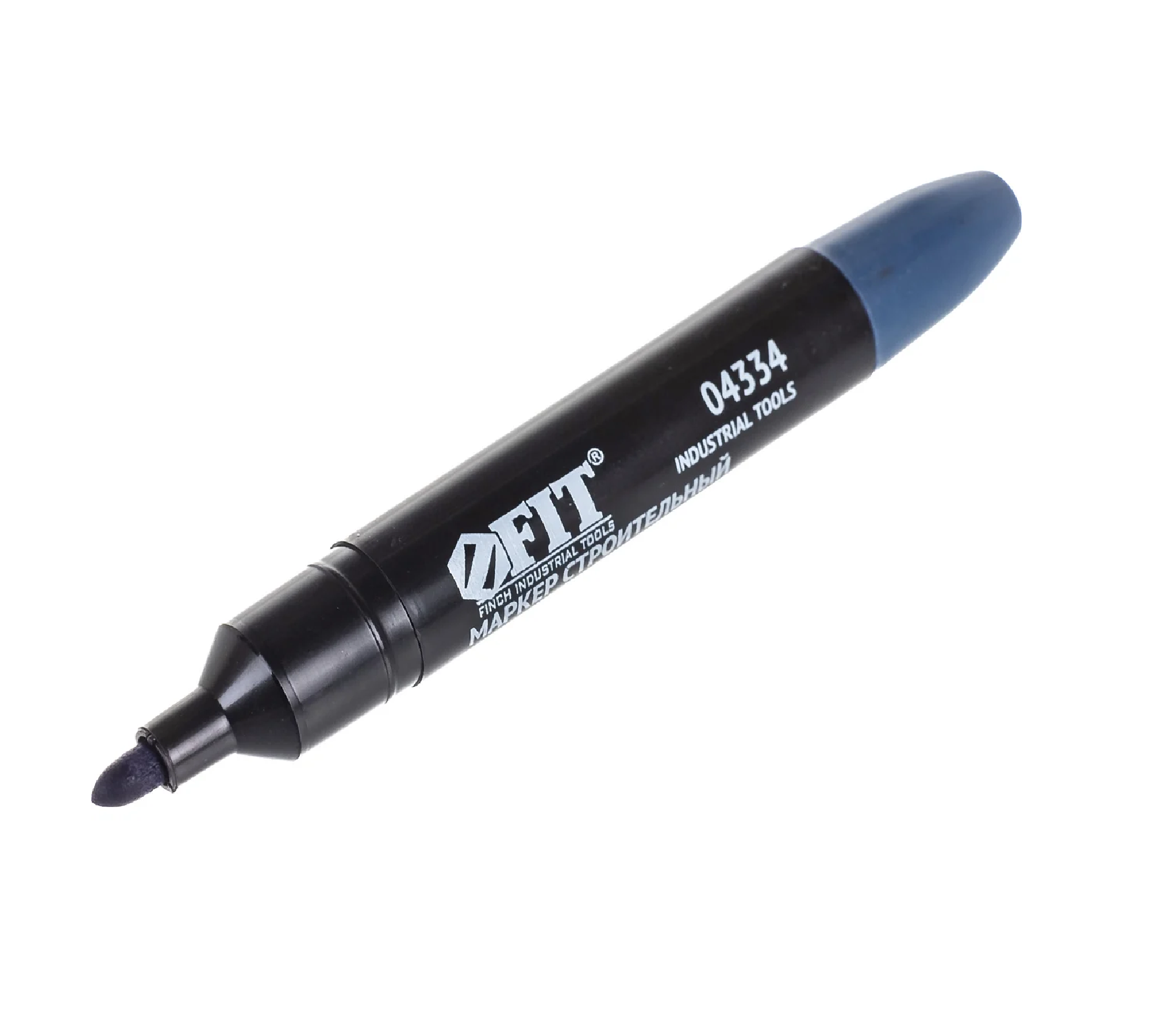 Маркер строительный перманентный синий FIT 0433404334- купить в АПлайн