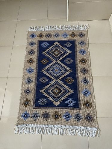 Коврик хлопковый Kilim Usak 60х90см синий UK02UK02- купить в АПлайн