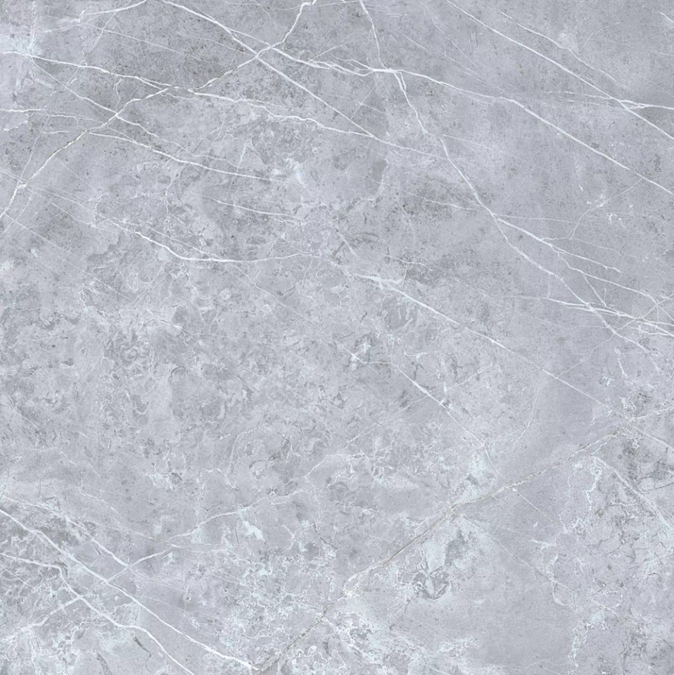 Керамогранит ПЛП ГРЕЙ/PLP GREY серый мрамор матовый 60x60х0,95смPLP GREY- купить в АПлайн