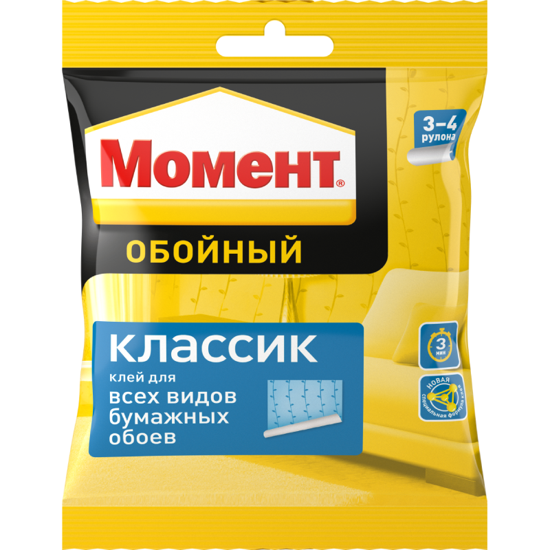 Клей обойный Момент классик 100г 762892762892- купить в АПлайн
