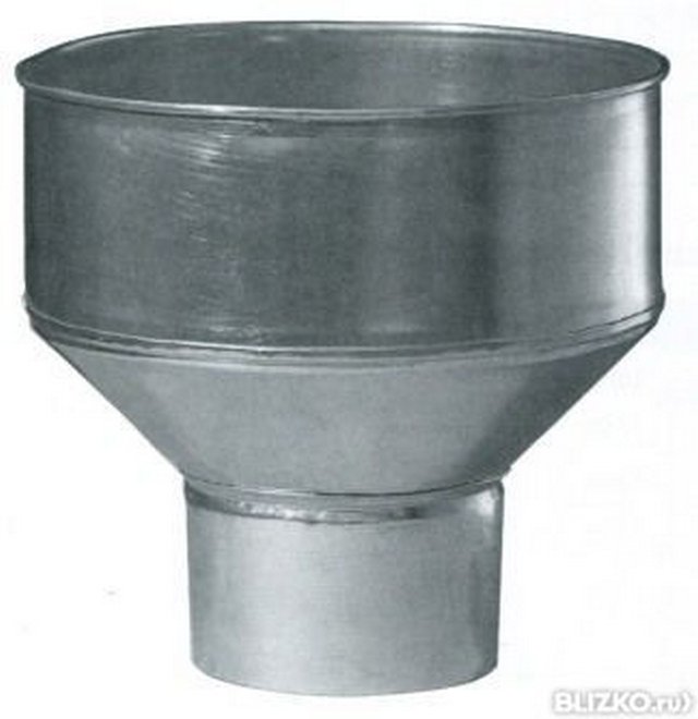 Воронка водосборная D100/250мм оцинкованный- купить в АПлайн
