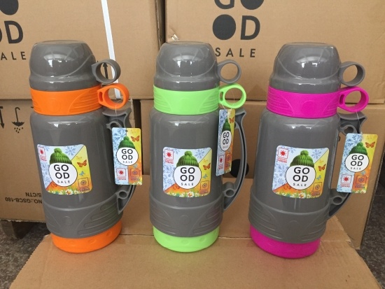 ТЕРМОС 1800МЛ ПЛАСТИКОВЫЙ СО СТЕКЛ. КОЛБОЙ АРТ. GSСВ-180GSСВ-180- купить в АПлайн