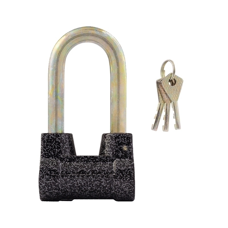 Замок навесной НОРА ЗН-407ДД алюминевый 60мм (3кл) длинная дужка