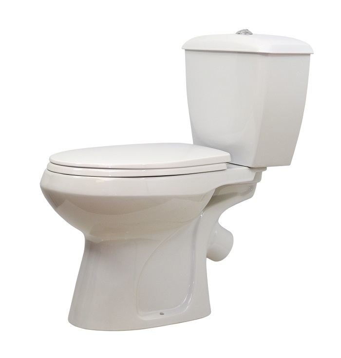 Унитаз-компакт "ЭЛИССА" белый ниж. подв. косой выпуск с арматурой и сиденьем (г. Старый Оскол)