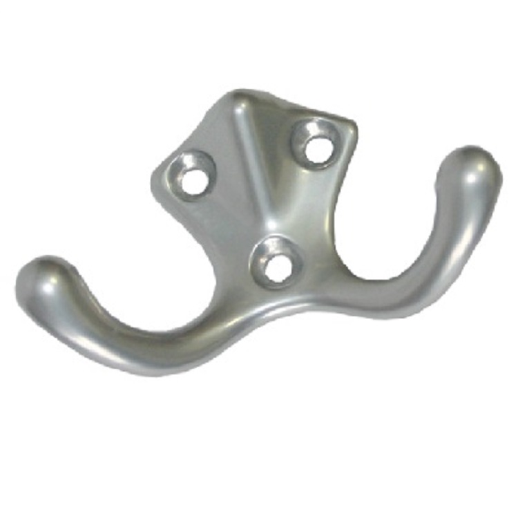 Крючок-вешалка №44 2-рожковый хром