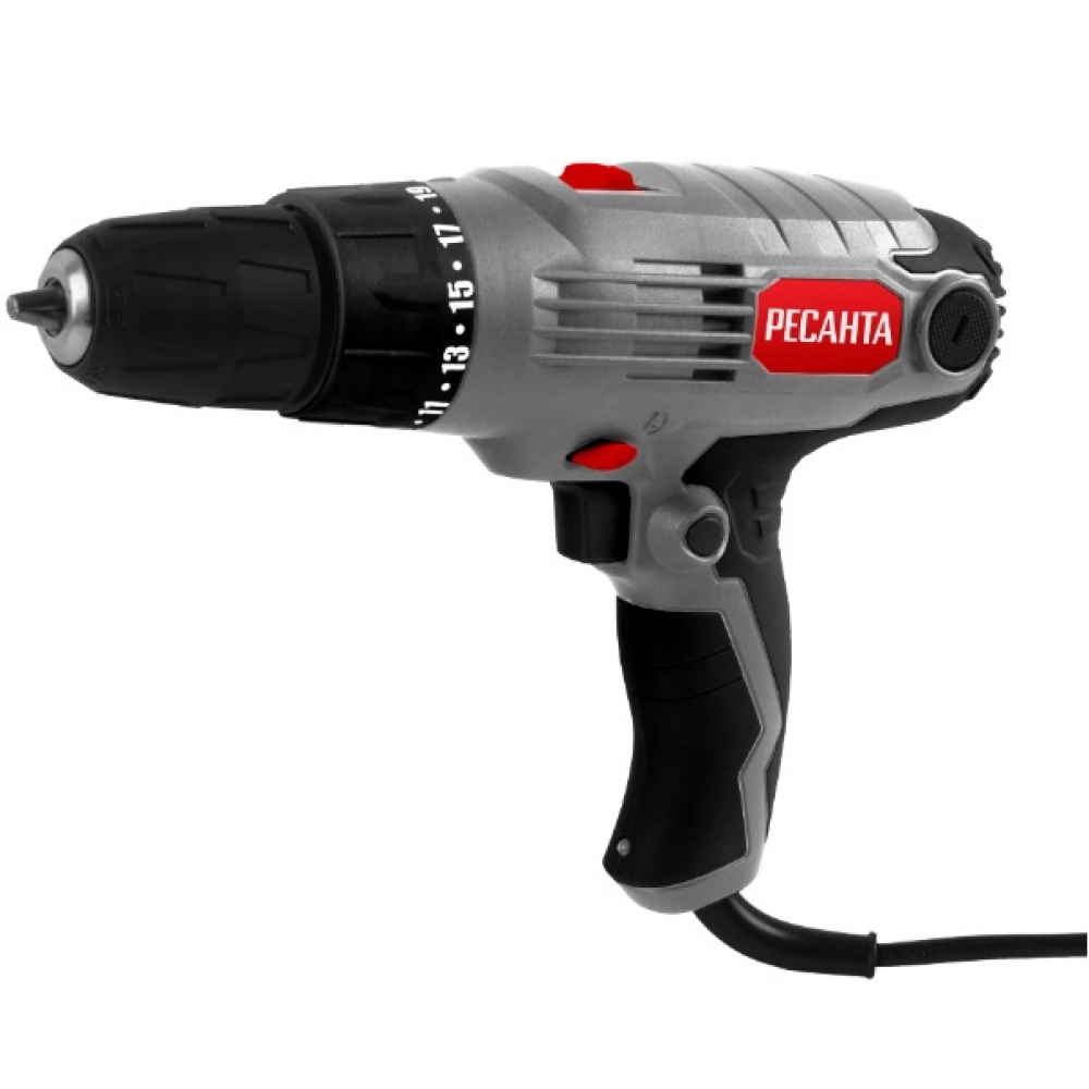 Дрель-шуруповерт сетевая 550Вт, 25Hm Ресанта СШ-550-1