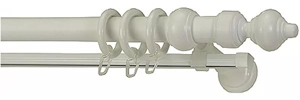 Карниз металлопластик ДДА Белый д28мм 2,2м 50386