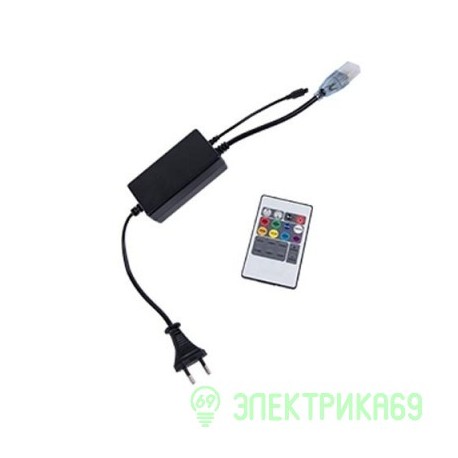 КОНТРОЛЛЕР ECOLA 220V 16Х8 1000W 4.5A RGB С ИК ПУЛЬТОМ CR161KESB