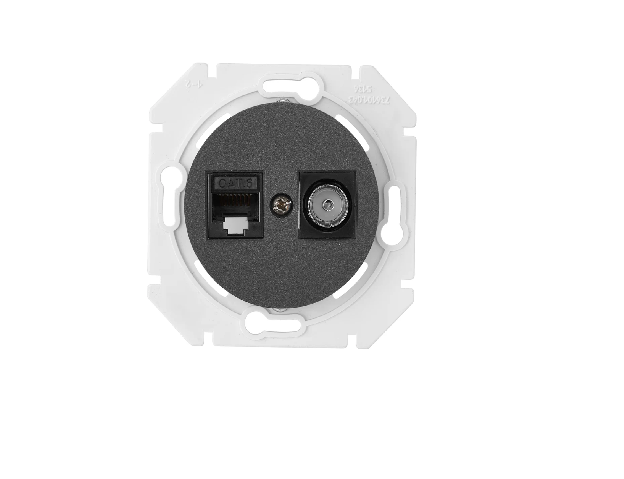 Розетка "Ретро Прованс" 1 СП графит механизм комп. RJ-45 Bylectrica РК18-6311 (085)- купить в АПлайн