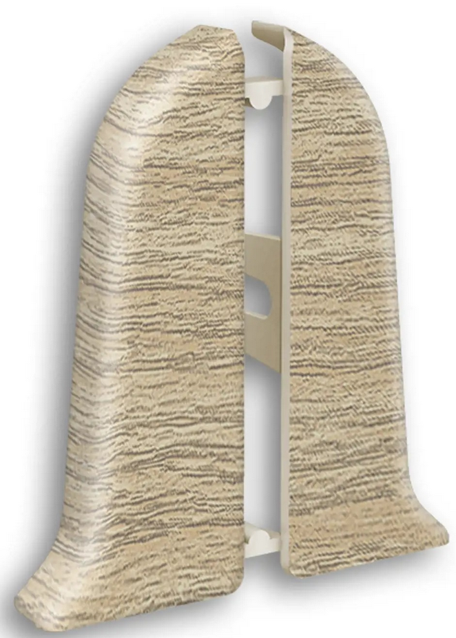 Торцевые (10 пар) для плинтуса "Идеал Классик" 55мм, 213 Дуб северный