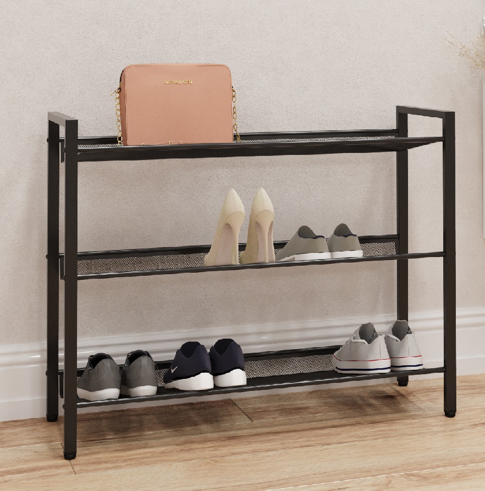 Подставка для обуви металл. Торонто 33 черная ПДОТ33 Ч