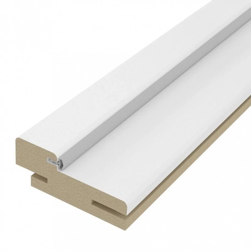 Коробочный брус телескоп  МДФ с уплотнителем Дуб шале белый (к двери Соло) 70х32х2070 2,5шт Экошпон