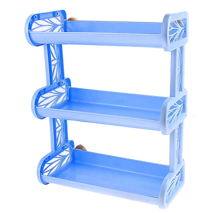 Полка пласт. Regular 3 секции навесная в ассорт. 1683