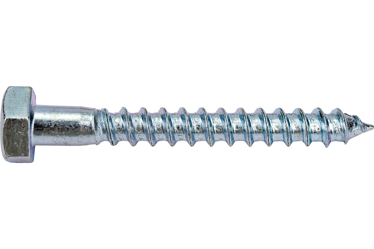 Шуруп "Глухарь" DIN 571 (болт сантехнический) 10х80 пакет (2шт) TECH-KREP103883- купить в АПлайн