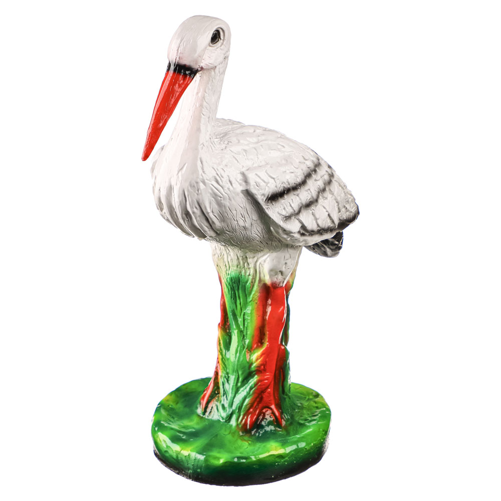 Фигура садовая гипс Аист малый 390х300мм арт.213